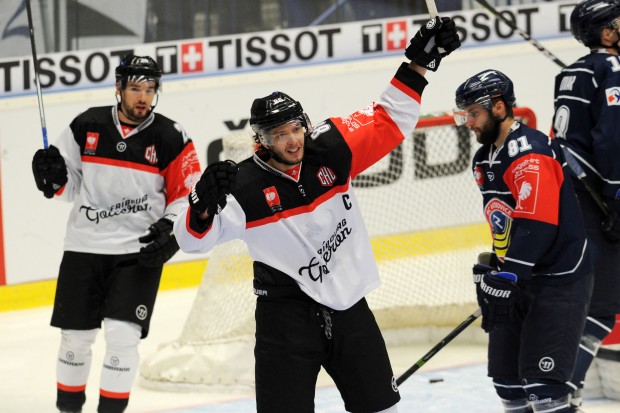 Julien Sprunger und sein Fribourg-Gottéron stehen mit einem Bein im Halbfinale. Foto: Vitkovice Ostrava (Champions Hockey League) via Getty Images