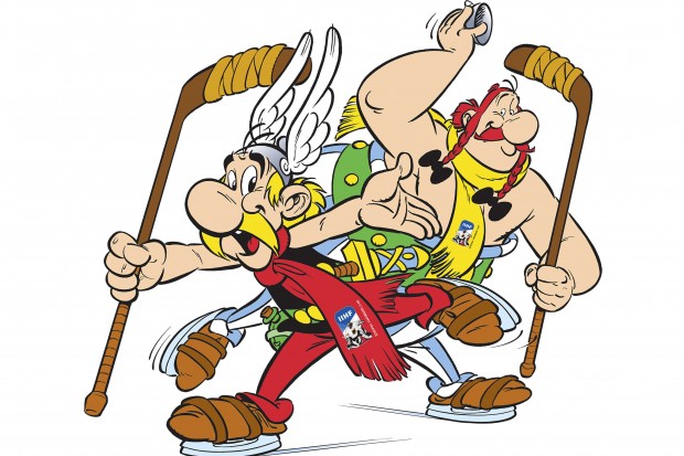 Asterix und Obelix sind Eishockey-begeistert. Deswegen haben sie nun eine neue Rolle übernommen.