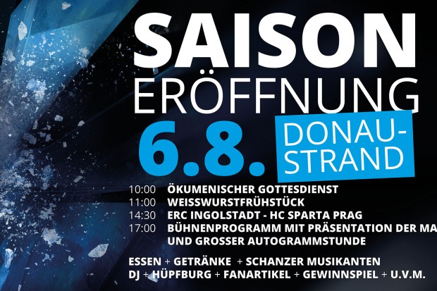 Das Programm der Saisoneröffnung des ERC beginnt am 6. August bereits um 10 Uhr am Donaustrand...
