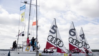 Das "Team ERC" hatte das Boot mit dem Segel Nummer Sechs.
Foto: Audi Sports Communications Das "Team ERC" hatte das Boot mit dem Segel Nummer Sechs.
Foto: Audi Sports Communications