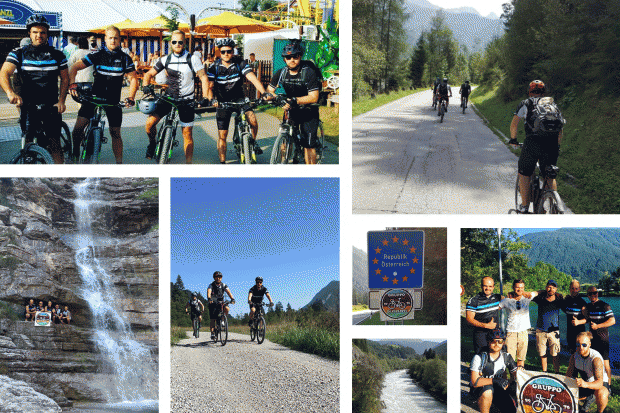 Fünf ERC-Anhänger auf großer Fahrt: Sie überqueren mit dem Radl die Alpen zum Vinschgau Cup. Fotos der Gruppe gibt's auf instagram: gruppo_di_ciclisti