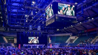 Die Saisonabschlussfeier findet am Samstag in der SATURN-Arena statt.
Foto: Johannes Traub/JT-Presse.de Die Saisonabschlussfeier findet am Samstag in der SATURN-Arena statt.
Foto: Johannes Traub/JT-Presse.de