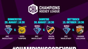 Ab 17. Juli sind Tickets für unsere CHL-Heimspiele erhältlich.