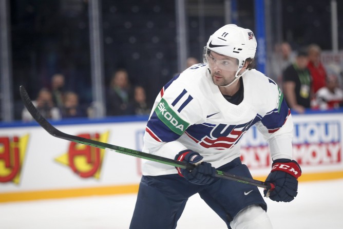 Riley Barber nahm 2022 für die USA an der WM teil.
Foto: Imago Images