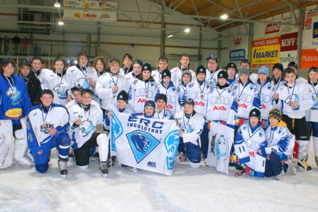 Die ERC-Knabenmannschaft in Finnland.