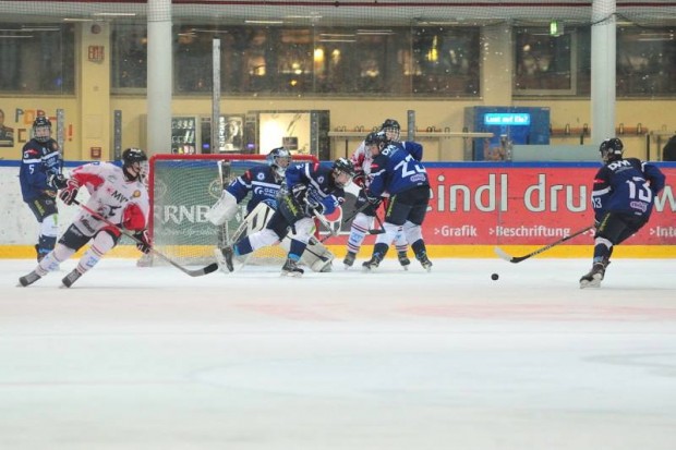 Szene aus dem ersten Viertelfinalspiel zwischen den Schülern des ERC Ingolstadt und der Adler Mannheim. Foto: ERCI e.V.