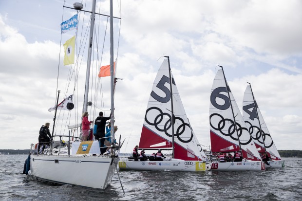 Das "Team ERC" hatte das Boot mit dem Segel Nummer Sechs.

Foto: Audi Sports Com­mu­ni­ca­tions