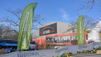 Unser Partner Südtirol präsentiert das Heimspiel am Sonntag.
Foto: Johannes Traub/JT-Presse.de