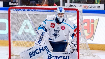 Brett Brochu und die Panther sind in Bozen gefordert.
Foto: Philipp Hegglin