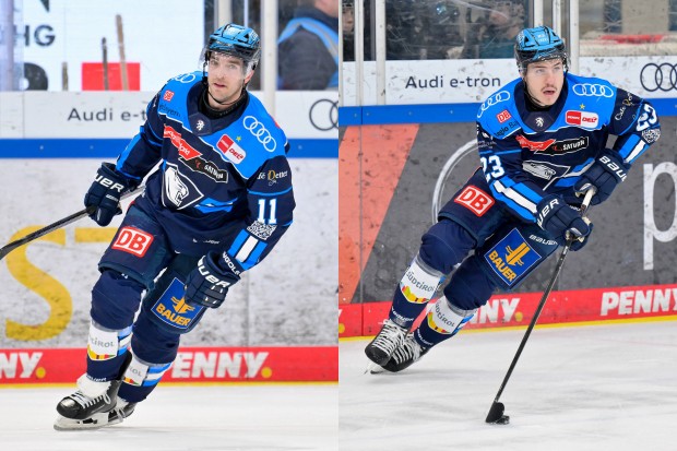 Kenny Agostino (li.) und Jakin Smallwood laufen auch in der kommenden Saison für die Panther auf.