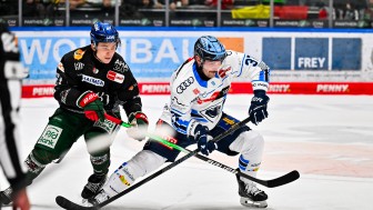 Die Panther um Riley Barber wollen sich im Derby durchsetzen.
Foto: DEL-Photosharing