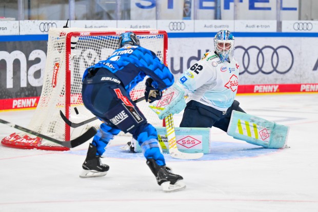 Kenny Agostino traf gegen Dresden doppelt.
Foto: Johannes Traub/JT-Presse.de