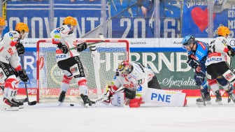 Vor dem Tor fehlte den Panthern das Quäntchen Glück.
Foto: Johannes Traub/JT-Presse.de