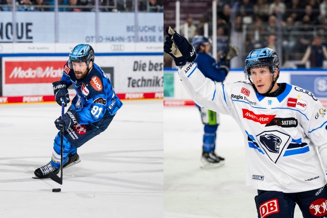 Riley Sheen (li.) und Myles Powell bleiben Panther.