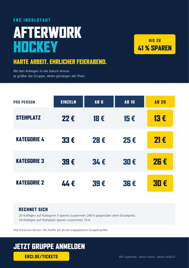 After Work Hockey Preise 26/27
