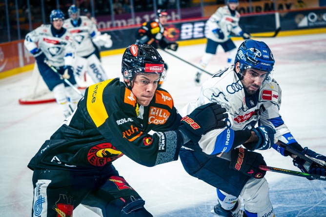 Die Panther waren beim SC Bern zu Gast.
Foto: SCB/Matteo Studer